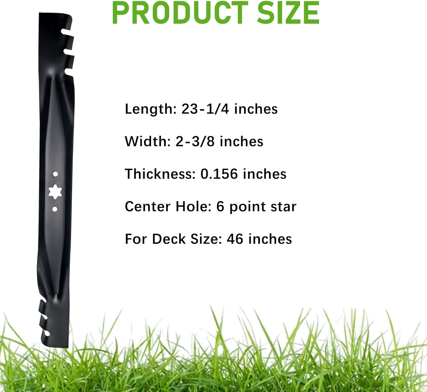 KEDAKEJI 46 inch Mower Mulching Blades for Cub Cadet XT1-46 LT46 XT2 LTX1045 LTX1046 LX46 ZT,Troy-Bilt Mower Blade Replacement for 942-04290-X 742-04244 942-04244A 742-04290-X