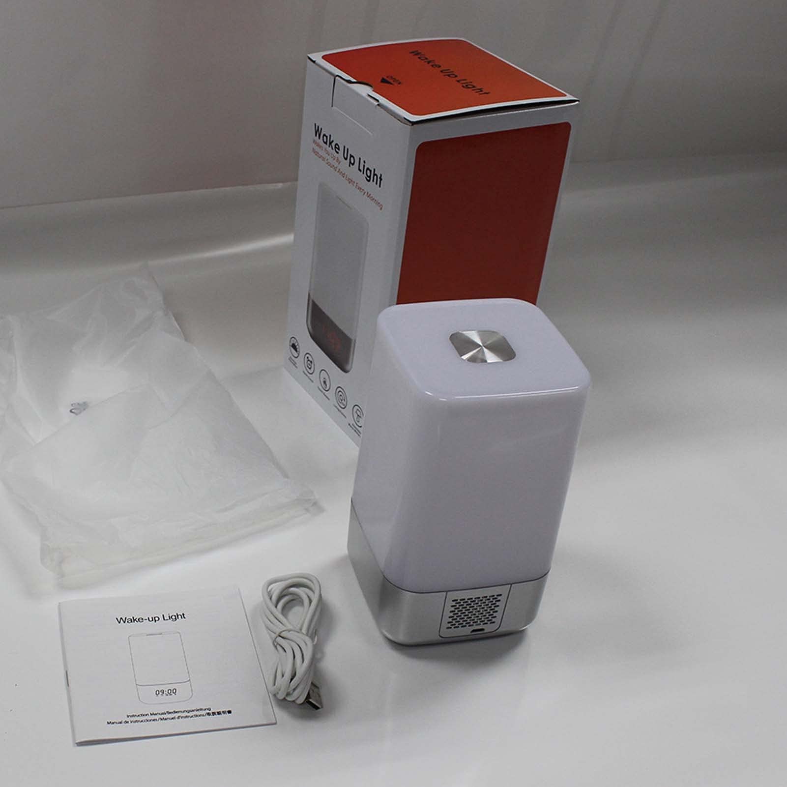 Wake-Up Light, Sveglia con Simulazione di Alba, 7 Suono Naturale e Snooze, Luce da Comodino RGB, per Bambini Adulti Camere da Letto