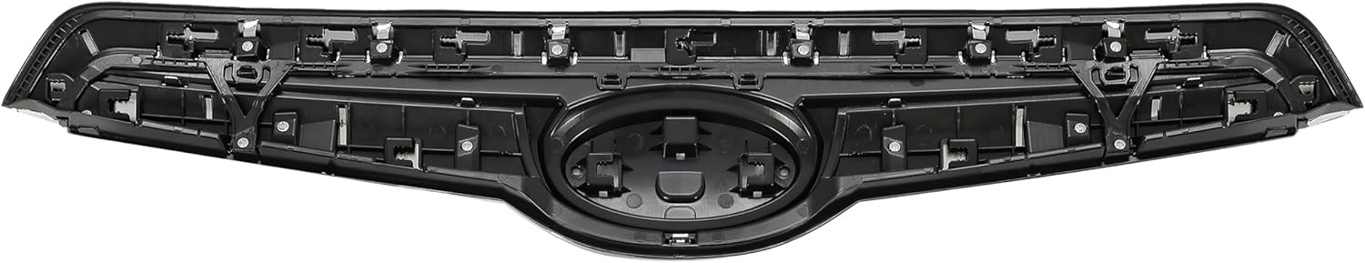 HECASA Front Grille Compatible with 2019-2021 Subaru Forester Bumper Grill Assembly Silvery+Black Replacement for 91121SJ100 SU1200187 91121SJ000 SU1200175