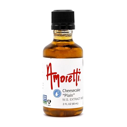 Amoretti - Extracto liso de tarta de queso soluble en agua de 2 onzas - Altamente concentrado y perfecto para pasteles, salados, elaboración de