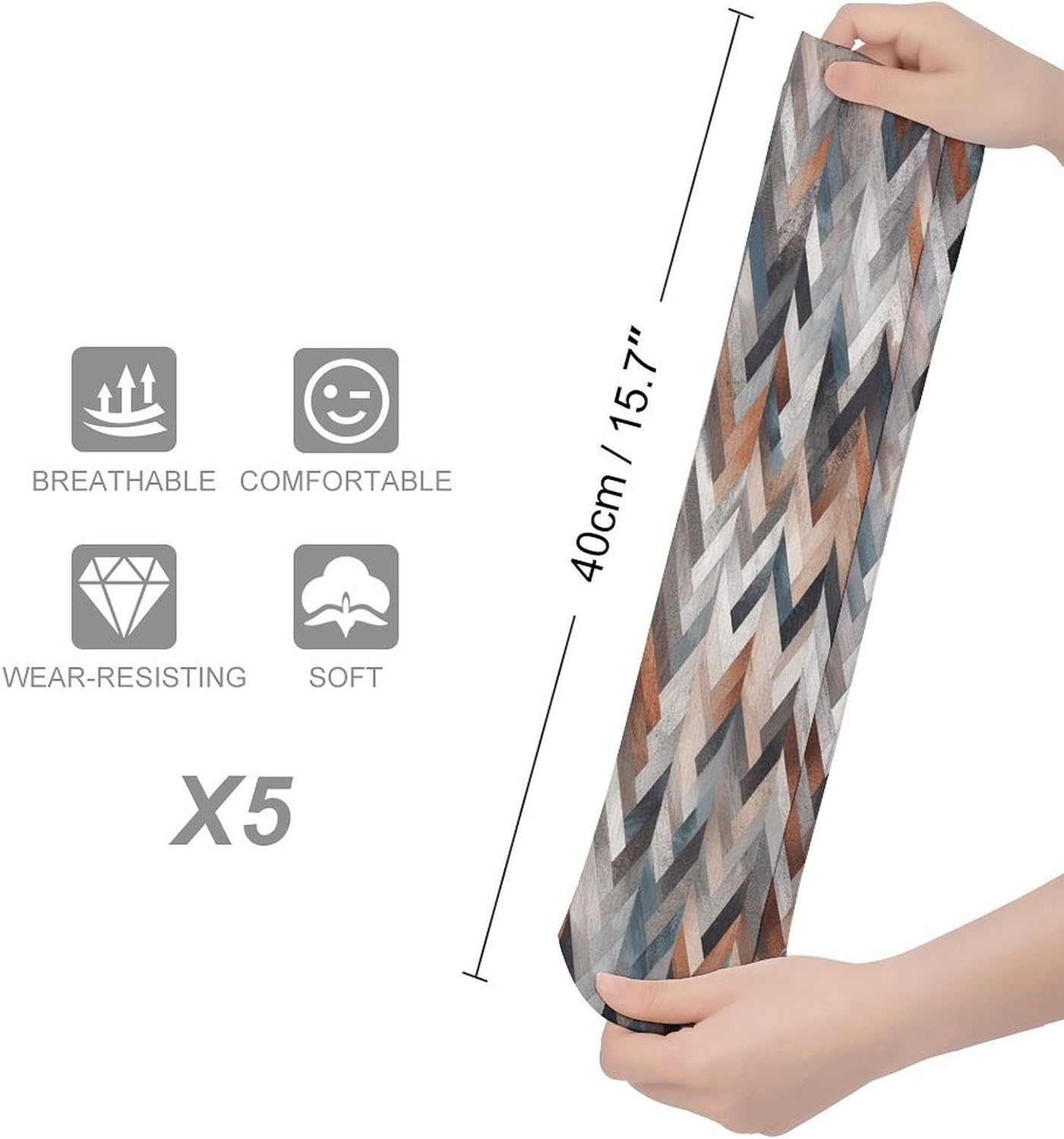 Gray Shape Pattern Stocking - Cute Casual Long Athletic,Crew Sock for Men Women,Running Socks Soft Breathable for Gift