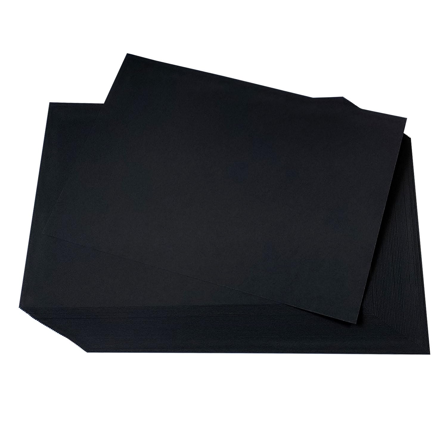 Discover Mailshack A4 Colour 170GSM Paper - 50 Sheets in White, Cream, Black, Pastels for Cards, Invites, Crafts, Business Printer (297mm x 210mm) (Black Popset Virgin Pulp)