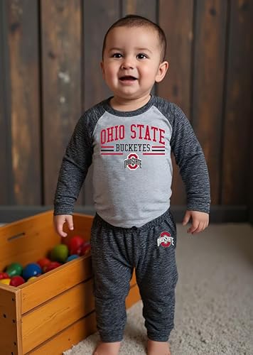 Miniatura 12 de Wes and Willy Baby College Sports Fan - Conjunto de una pieza y pantalón de manga larga