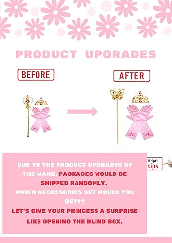 Miniatura 5 de MYRISAM Disfraz de princesa elegante para niñas de belleza, para cumpleaños, disfraz de Halloween, fiesta de cosplay (con accesorios)