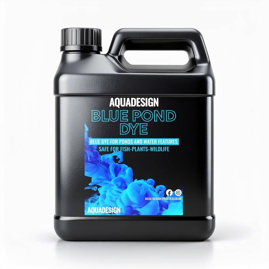AquaDesign Teinture liquide bleue pour bassins et bassins - Traite 40 000 l - 1000 ml