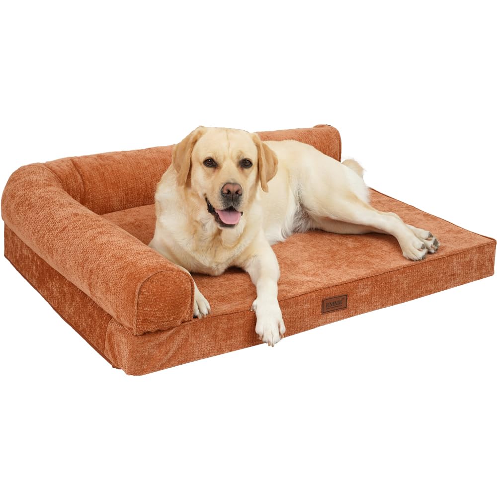 Amazon | EMME 耐噛みL型犬用ベッド防水防傷ペットベッド 洗える