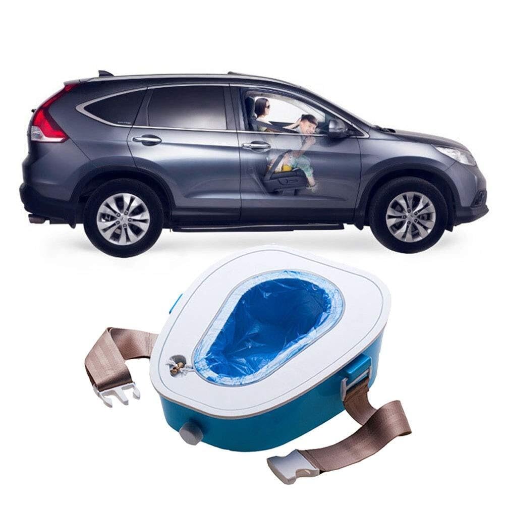 Orinal portátil de emergencia, inodoro de viaje para camping, senderismo, atascos, diseño fácil de limpiar para comodidad sobre la marcha