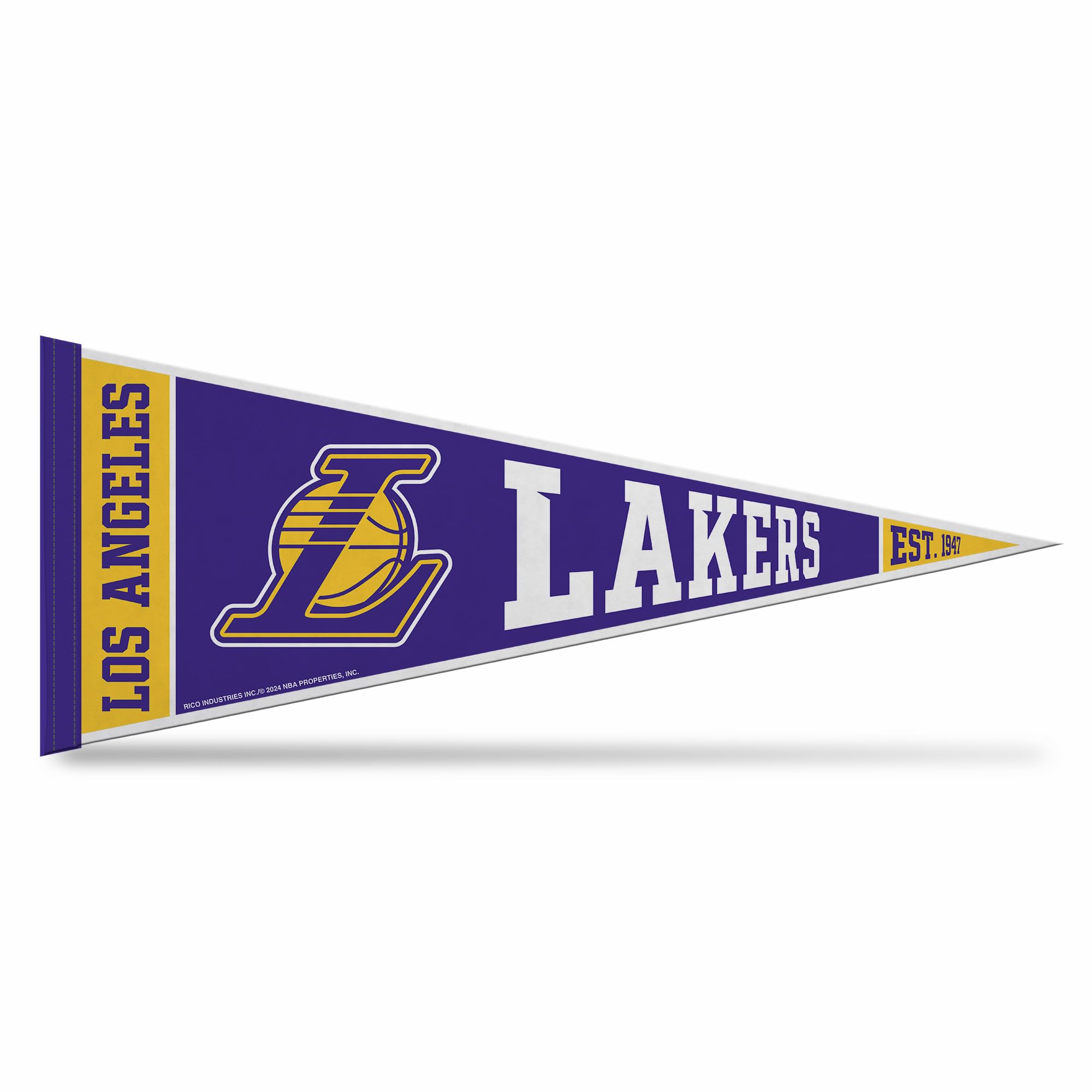 Rico Industries NBA Basketball 12" x 30" Felt Wall Décor Pennant - Great for Home/Bed Room/Man Cave Décor