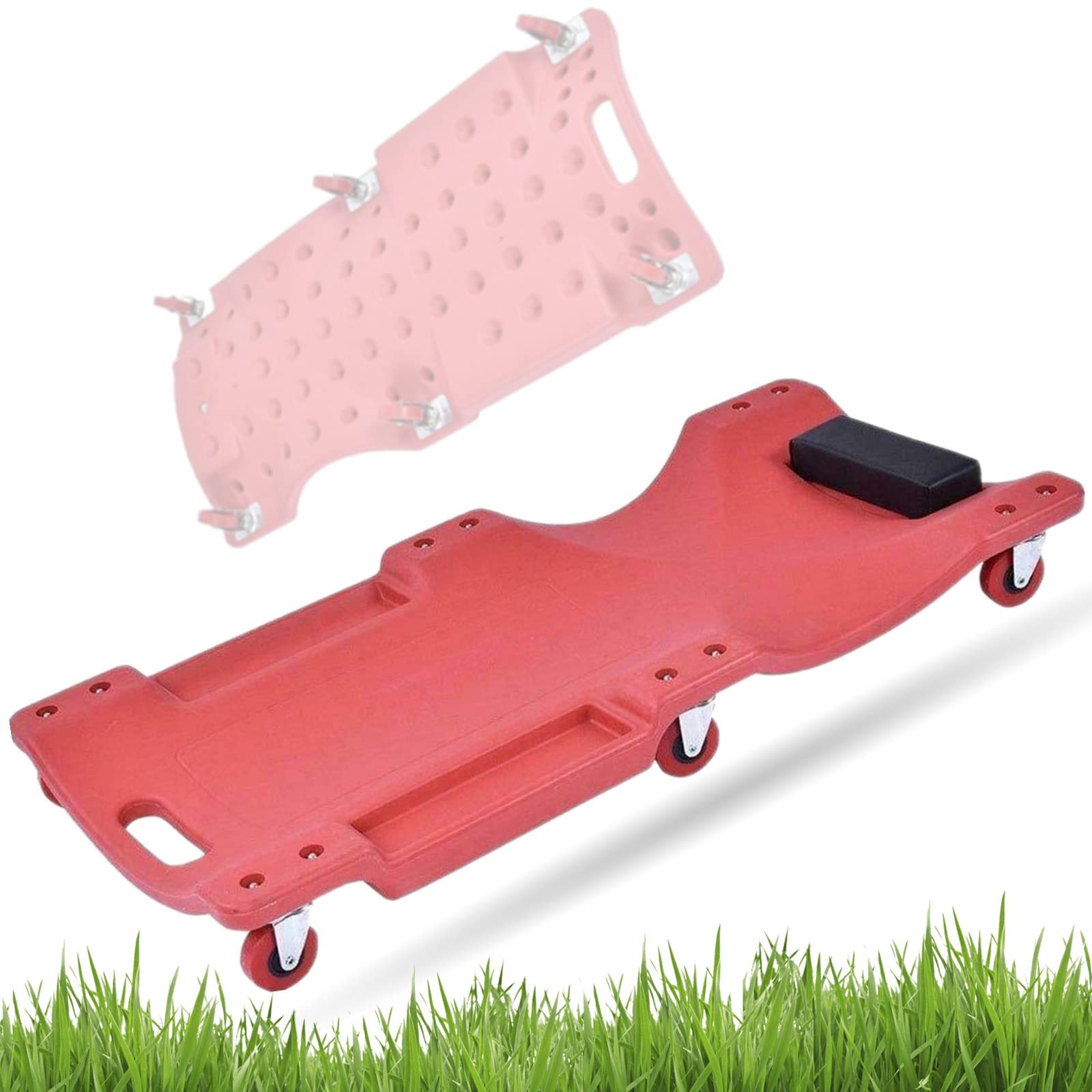 Photo 1 of MOTOOS Workshop Creepers 36inch Large Red Portable Plastic Workshop Creepers