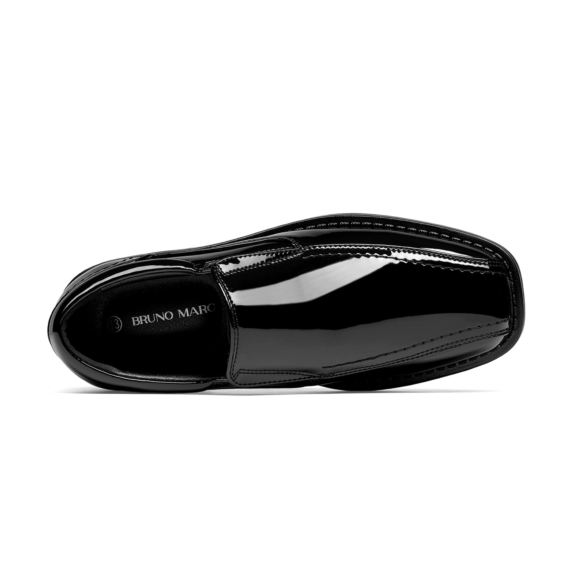 Bruno Marc Buty chłopięce wsuwane mokasyny buty ślubne, czarne, 9 maluch