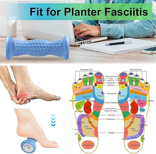 Miniatura 6 de Rodillo de masaje de pies para aliviar la fascitis plantar, para curar fascitis plantar, dolor de arco y talón, síndrome de dolor miofascial,