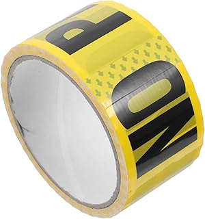 CIYODO Rollo De Cinta Adhesiva De Color Amarillo Brillante Y Con Señal De Precaución Fácil De Aplicar Para Medidas De Seguridad