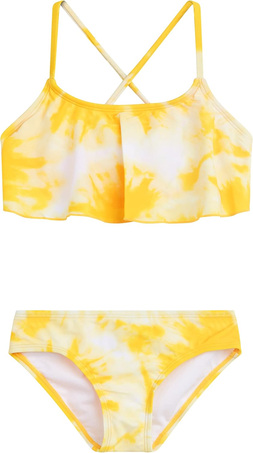 Kanu Surf Girls Cindy Flounce Bikini Beach Sport 2 Piece Swimsuit