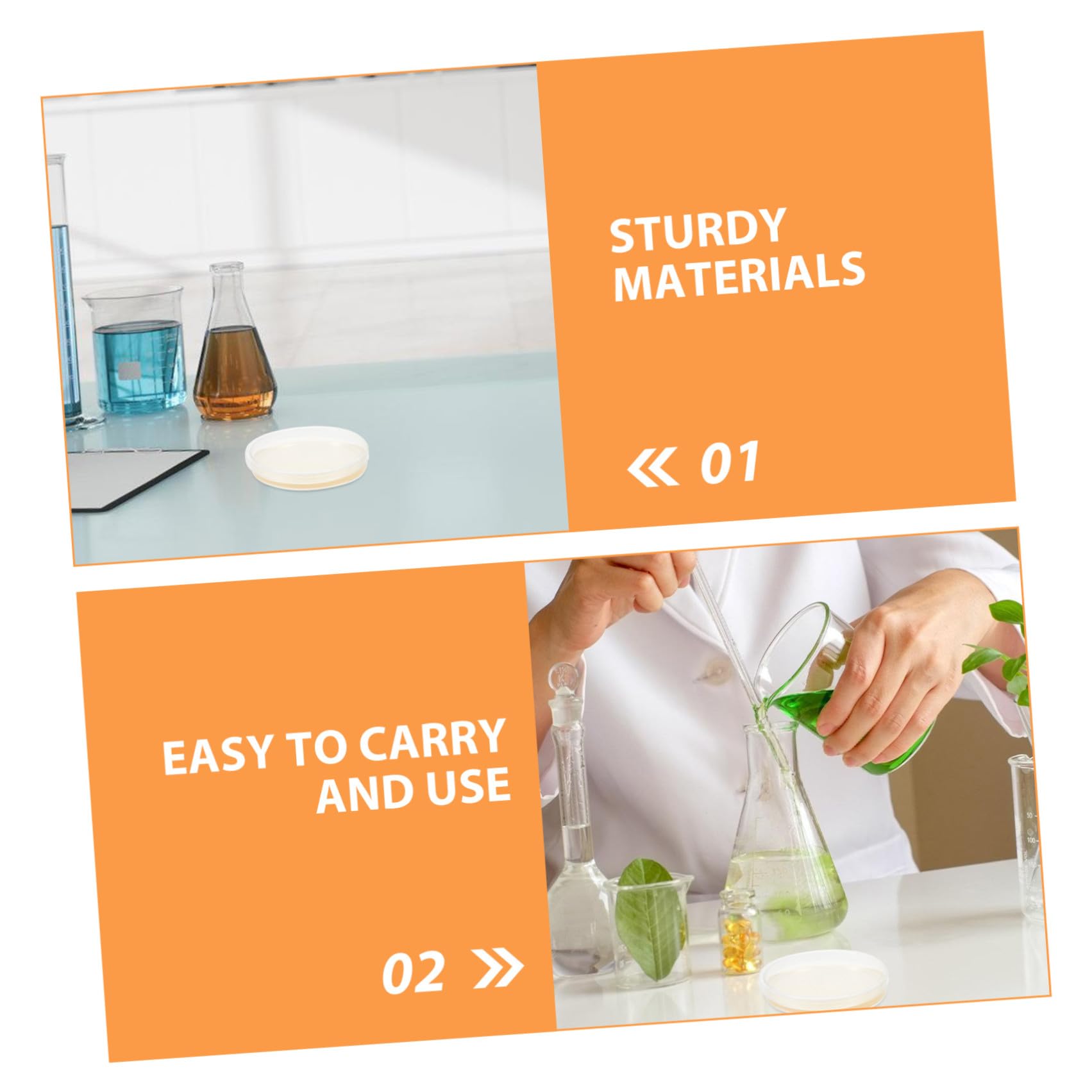 20 Placas Estériles de Petri de Plástico Agar Nutritivo Lb de 9 CM, para Uso en Investigación Microbiológica y Actividades Educativas en Laboratorio