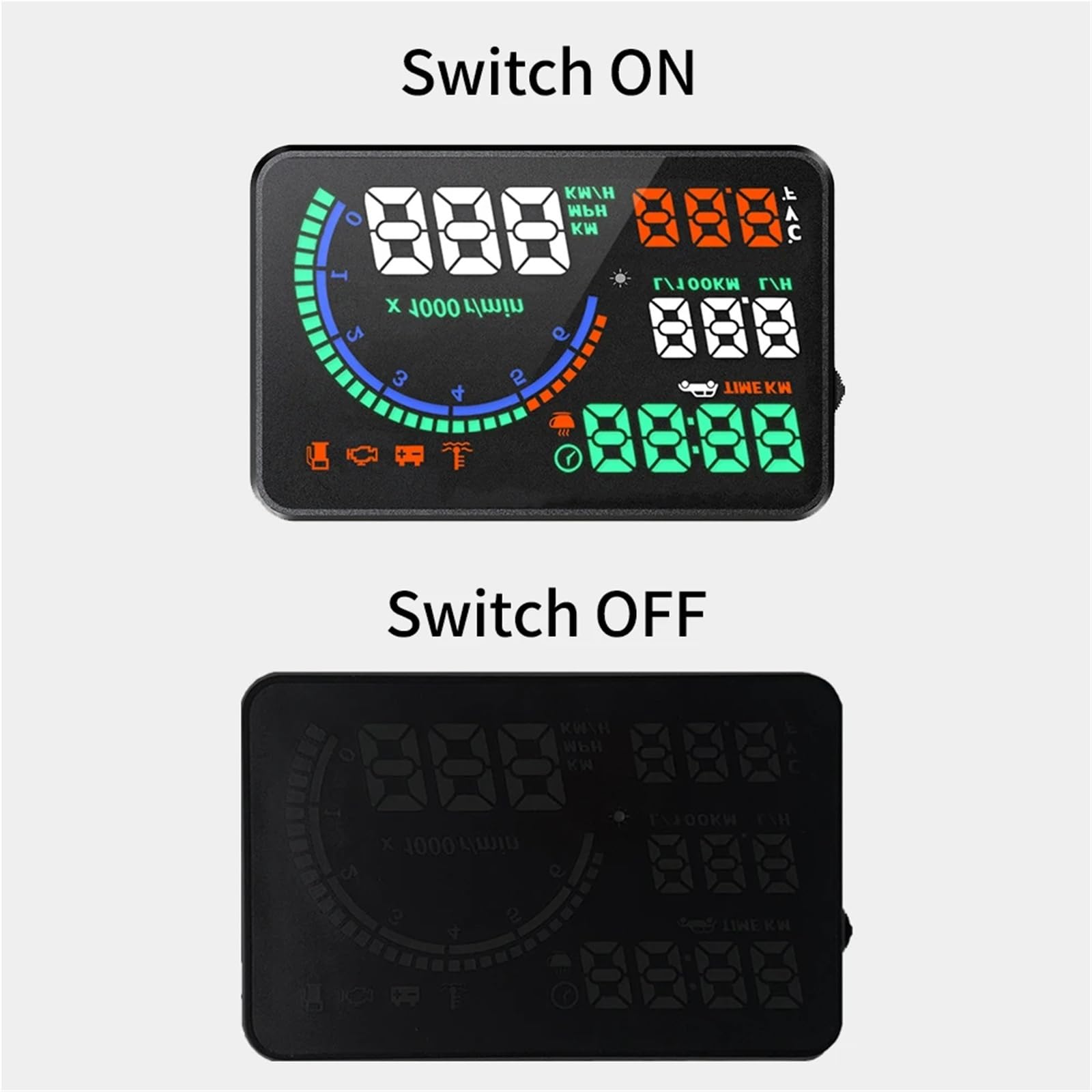HUD OBD2 Head Up Display Windshield Projector for Gasoline Car Speedometer