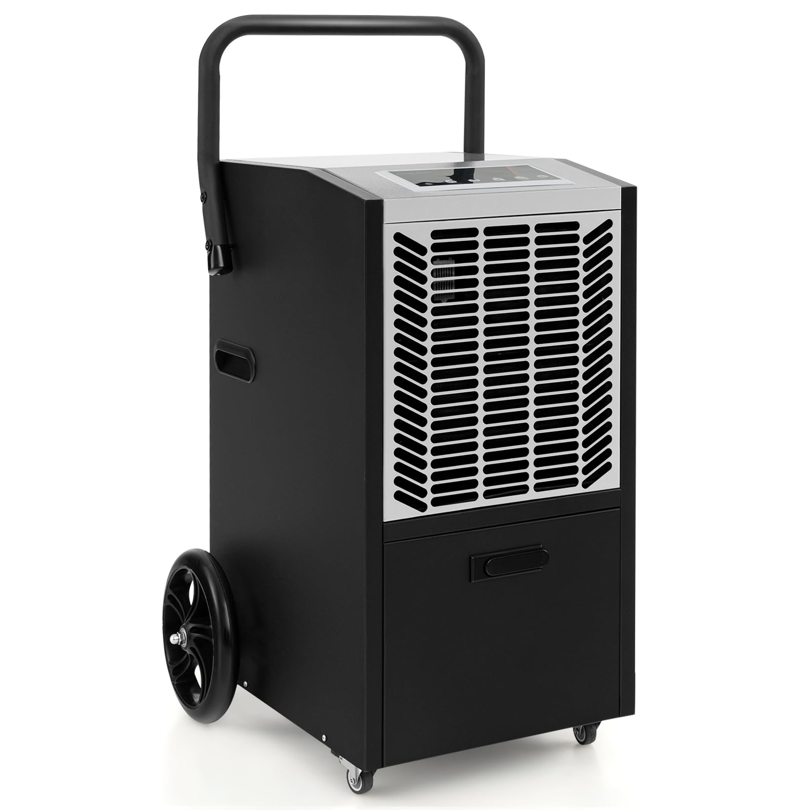 SOARS Deshumidificador Industrial 66L/Día con Bomba de Desagüe Automática y Manguera de Desagüe, Filtro Extraíble, Ruedas para Habitaciones de Hasta 418 m², Temporizador 24H (Blanco)