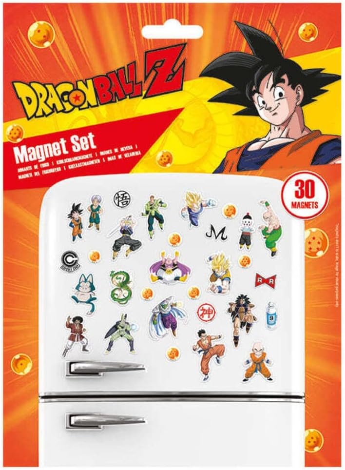 Pyramid International Dragonball Z Fridge Magnets, Set of 30 - Official Merchandise Red 18 X 24 X 0.2 MS65112