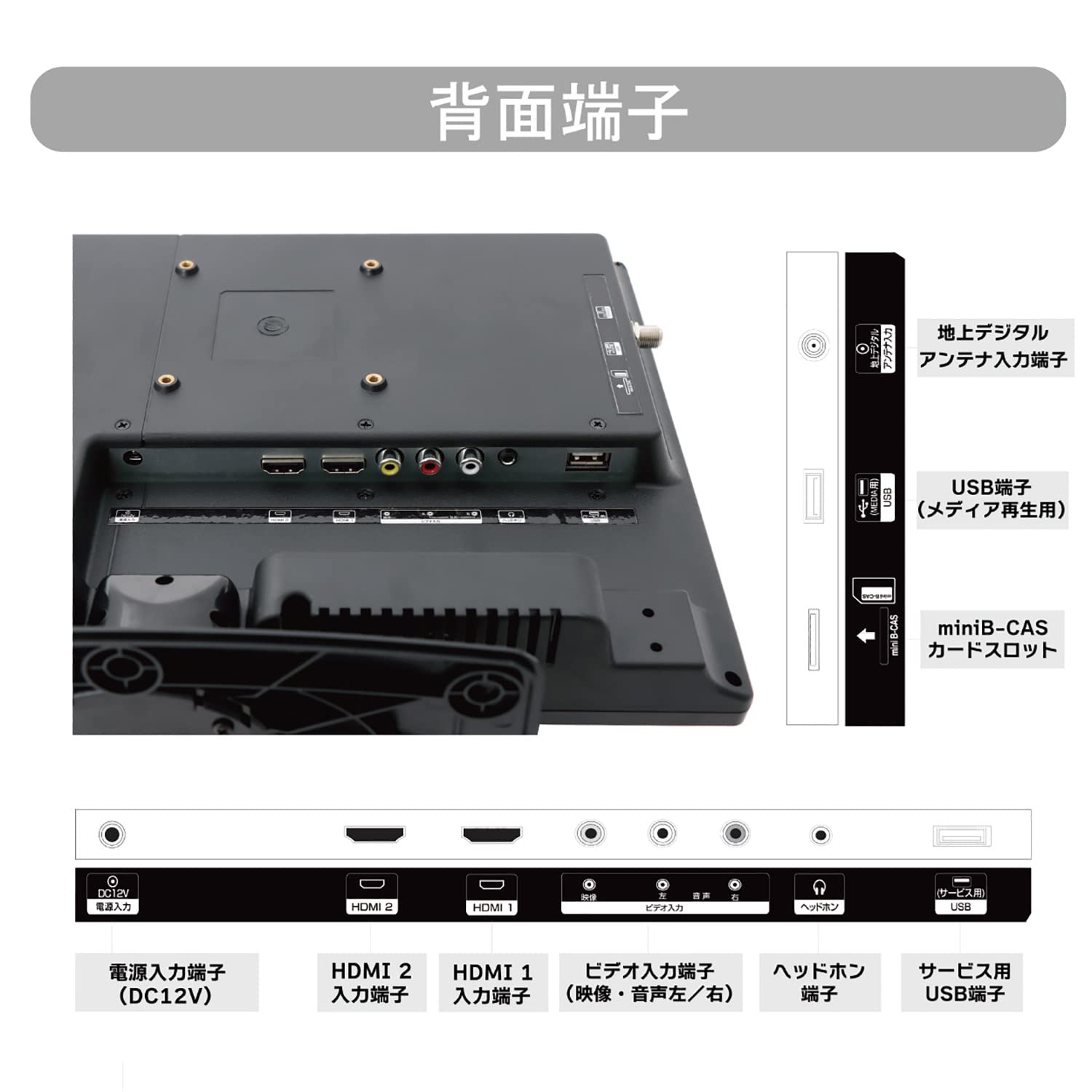 Amazon.co.jp: [東京Deco] 15V型 液晶テレビ 地上デジタル