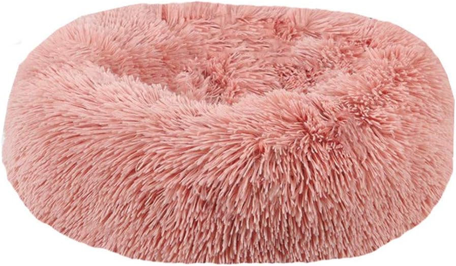 BVAGSS Anxiety Dog Bed, Round Dog Beds Cat Bed Mattress Marshmallow Fluff Nest Calming Dog Bed