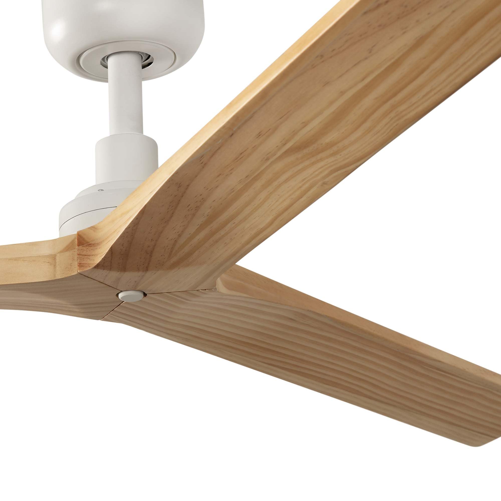 FARO BARCELONA 34280 - KLIM M Ventilador blanco/madera roble
