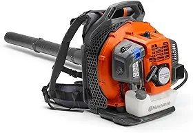 Soprador Costal Husqvarna 345BT 51,7cc a Gasolina Profissional para Limpeza de Folhas, Gramados e Uso Rural