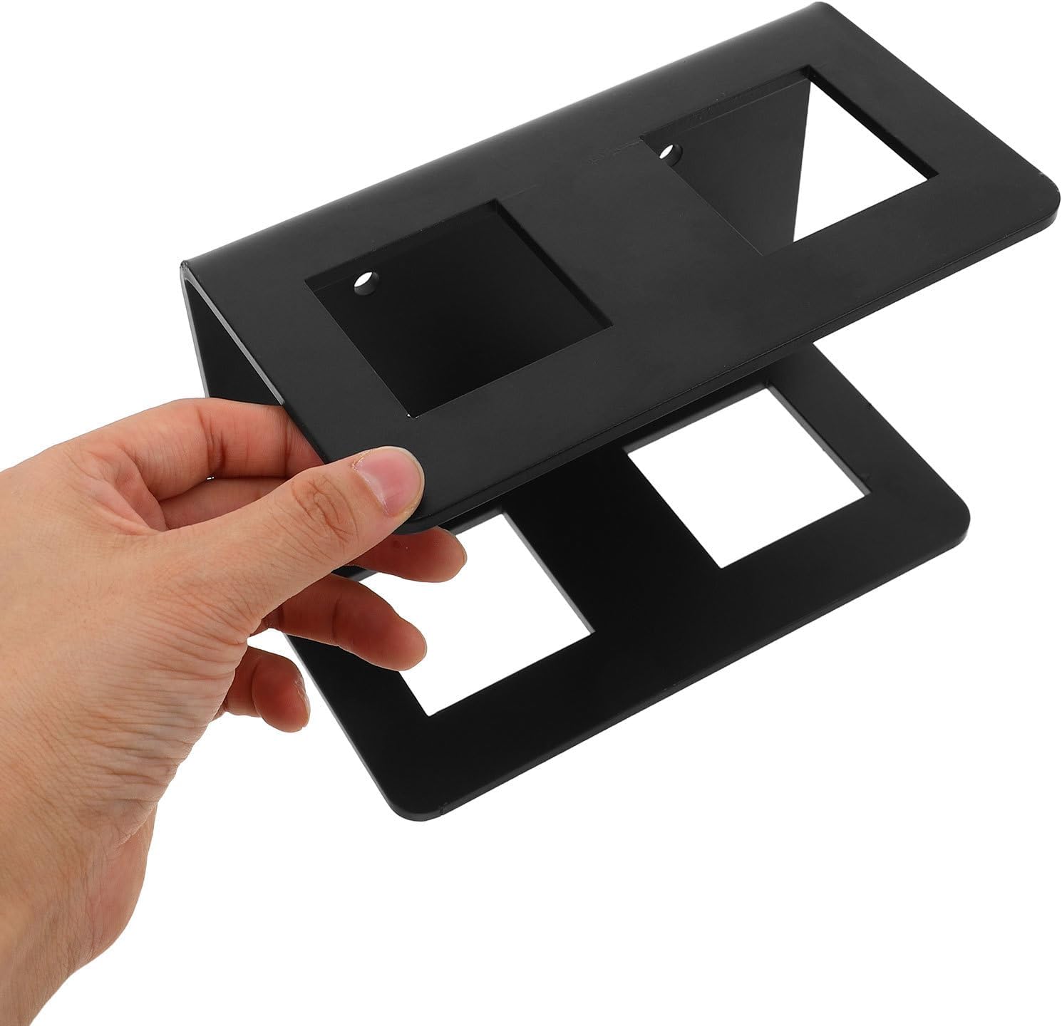 Trailer Hitch Storage Bracket, Steel Hitch Holder for Truck Bed & Garage, Receiver Towing Storage Bracket with Screws, Fits 2" Ball Mount Shank