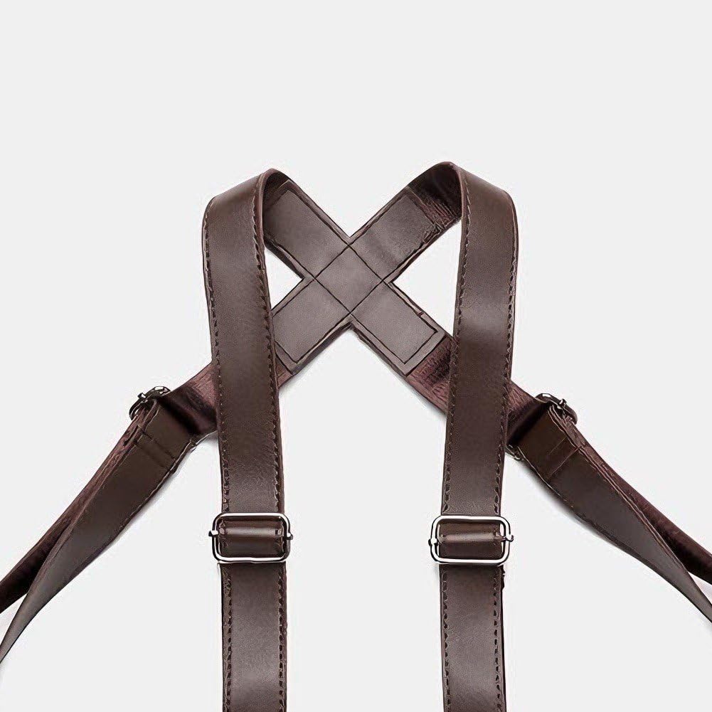 Sac Bandoulière Réglable Sous Le Bras – Anti-vol – Cuir PU – Multi-poches – Noir/Marron – Homme & Femme