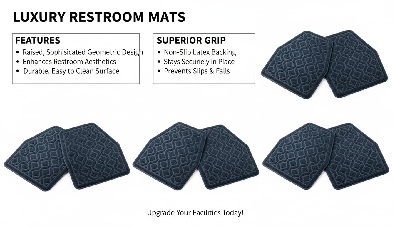 SANIPRO Diamond Splash Guard Urinal Mat (12/case) — Amazon image 3