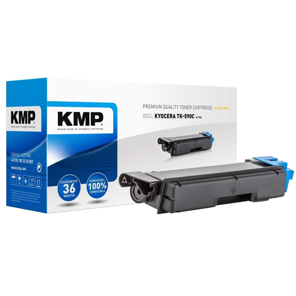 KMP K-T53 - Tóner de Tinta para Kyocera, Azul