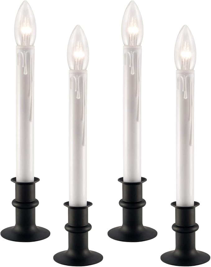 UltraBright LED Window Candles with Timer, Battery