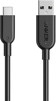 Anker Powerline II USB-C to USB 3.1 Cable 3 feet Male Black—USB Cables (3 feet, USB C, USB A, 3.1 (3.1 Gen 2), 10000 Mbps, Black)