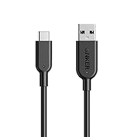 Vista 1 de Cable Anker Powerline II USB A a USB C (3 pies (Gen 3.1 2), 10000 Mbps, Negro)
