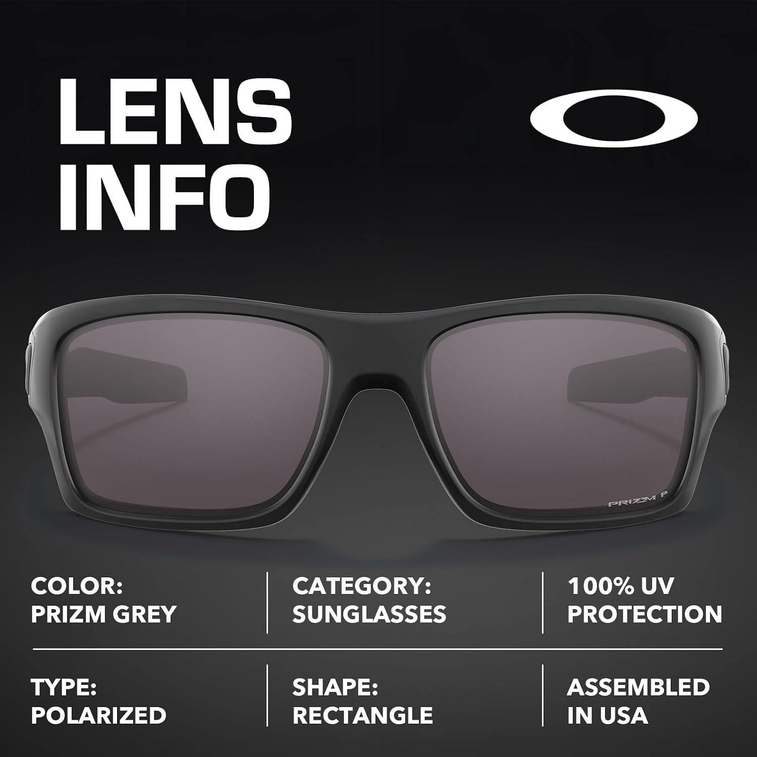 Oakley TURBINE OO9263 Rectangle Shape Sunglasses With Official Eyewear Kit