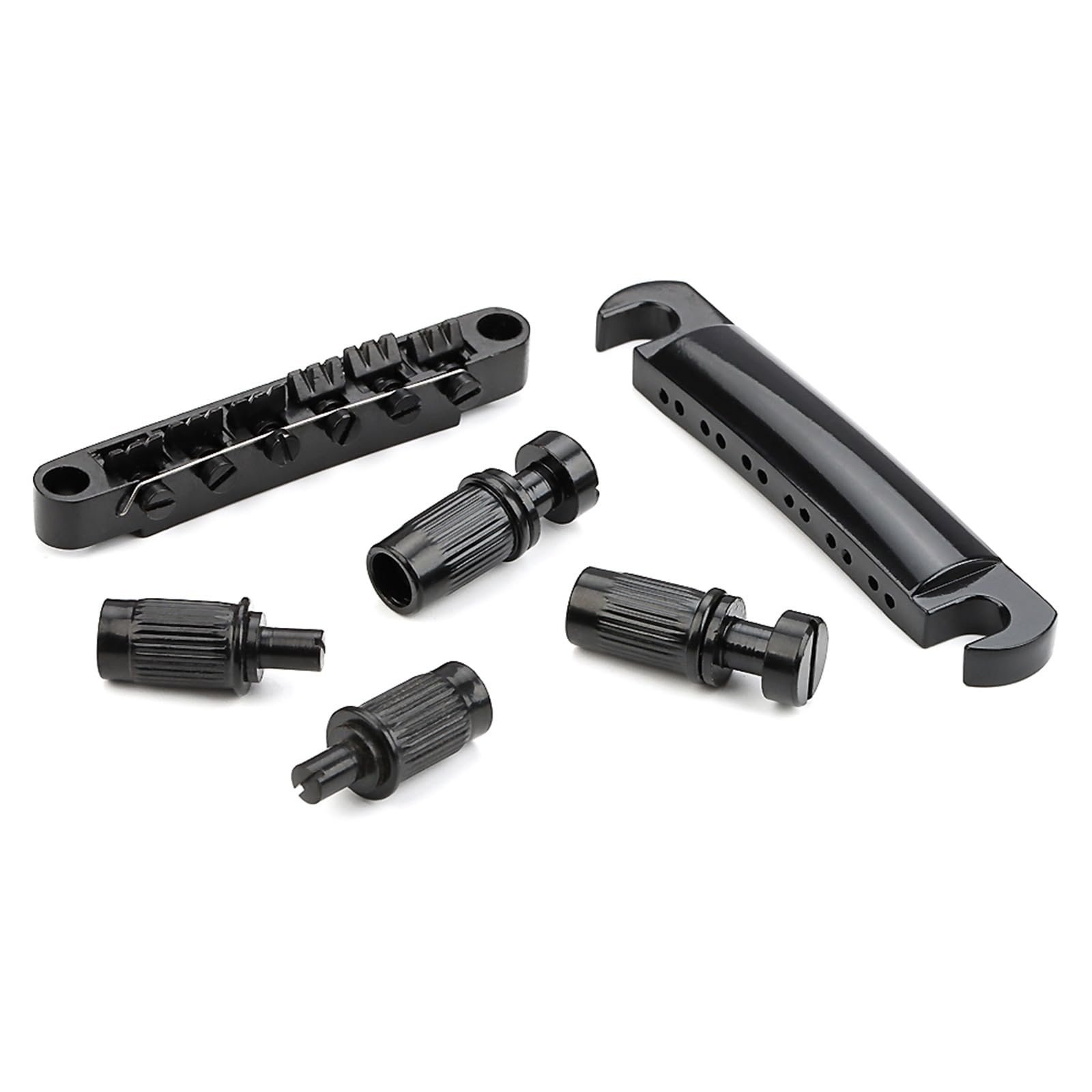 Ponte Chitarra Cromato Tailpiece Tune-o-Matic Per Chitarra Les Paul E SG – Ponte Cromato, Sostituzione Diretta Leovince Tt Piaggio - Foto 11