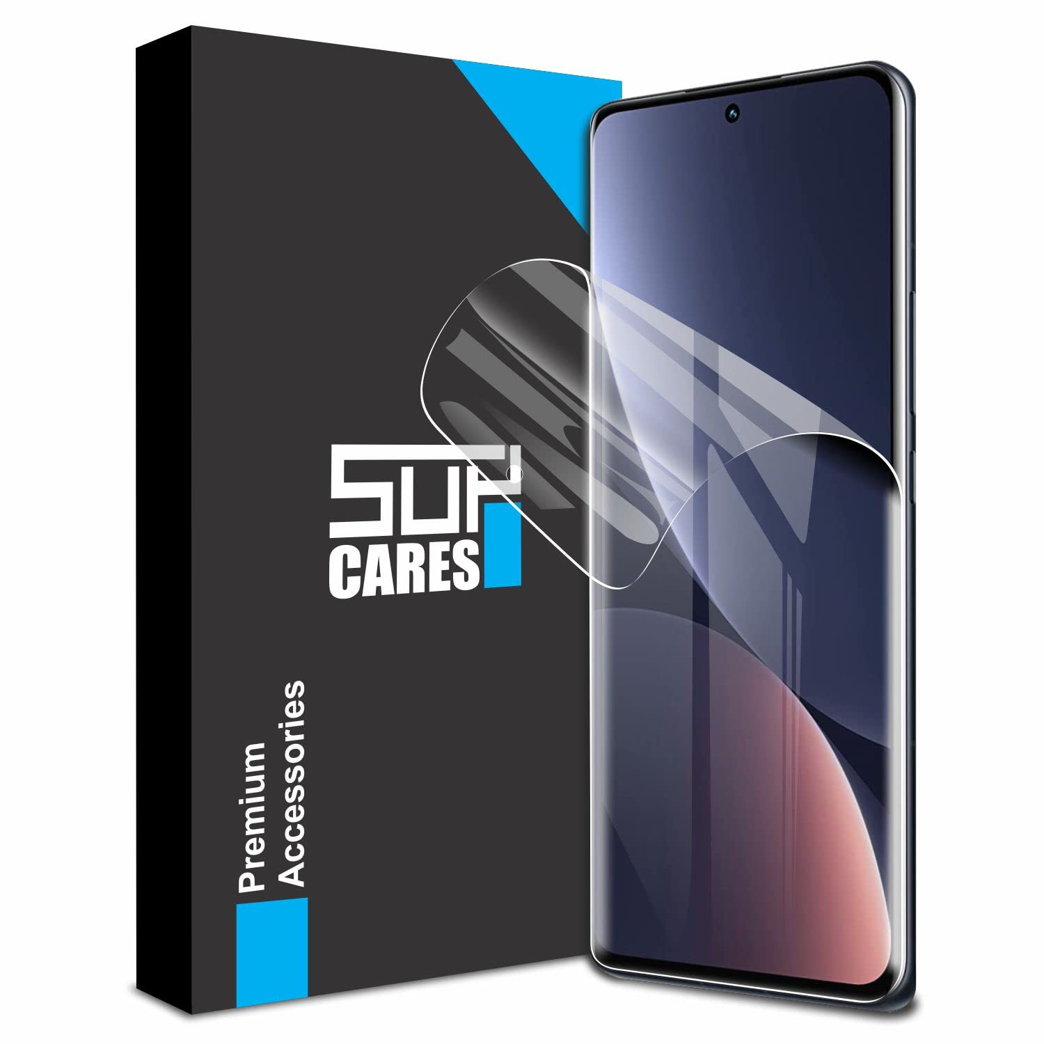 SupCares TPU Unbreakable Membrane Screen Protector for Xiaomi 13 Pro and Xiaomi 12 Pro (6.73 Inch) with Easy Self Installation Kit | Transparent (B0C4LSFZR6) Amazon Price History, Amazon Price Tracker