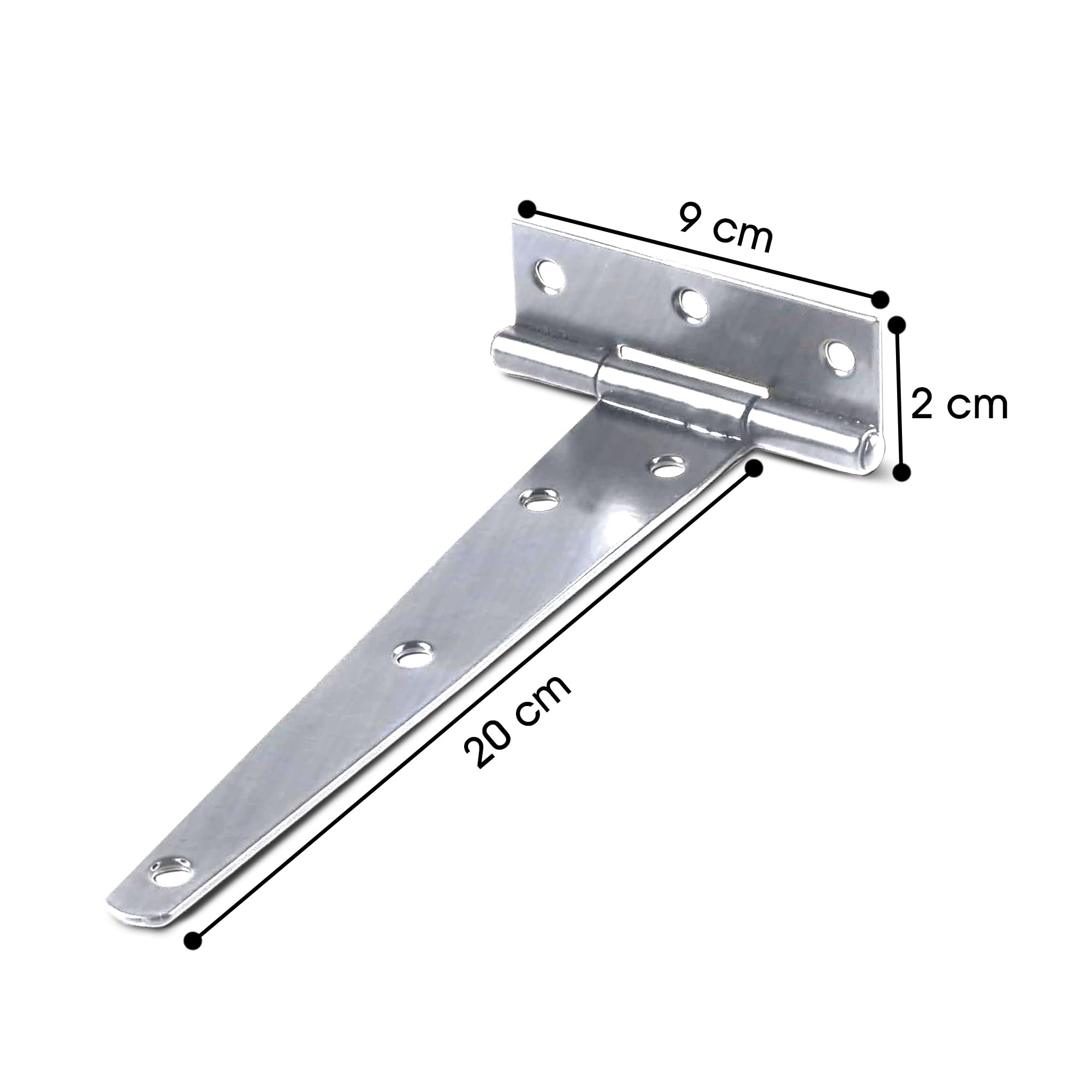 Bisagras Bisagras para gabinetes Bisagra en T galvanizada japonesa con recubrimiento en polvo antioxidante. Ideal for uso externo en puertas de portón. Bisagras en T metálicas resistentes a la intempe