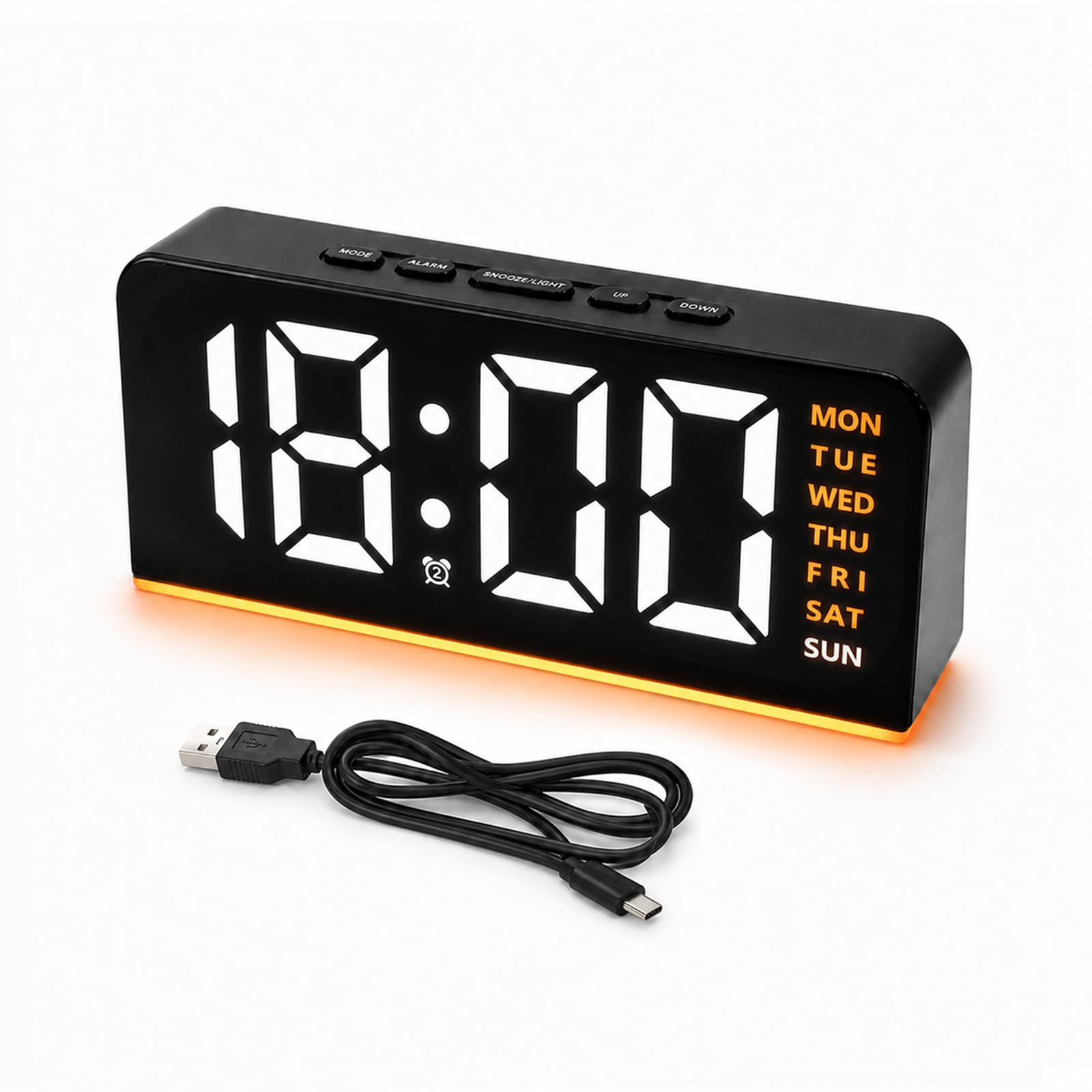 Havnix Alarm Clock, Digital Clock Electric with 4 Level Adjustable Light