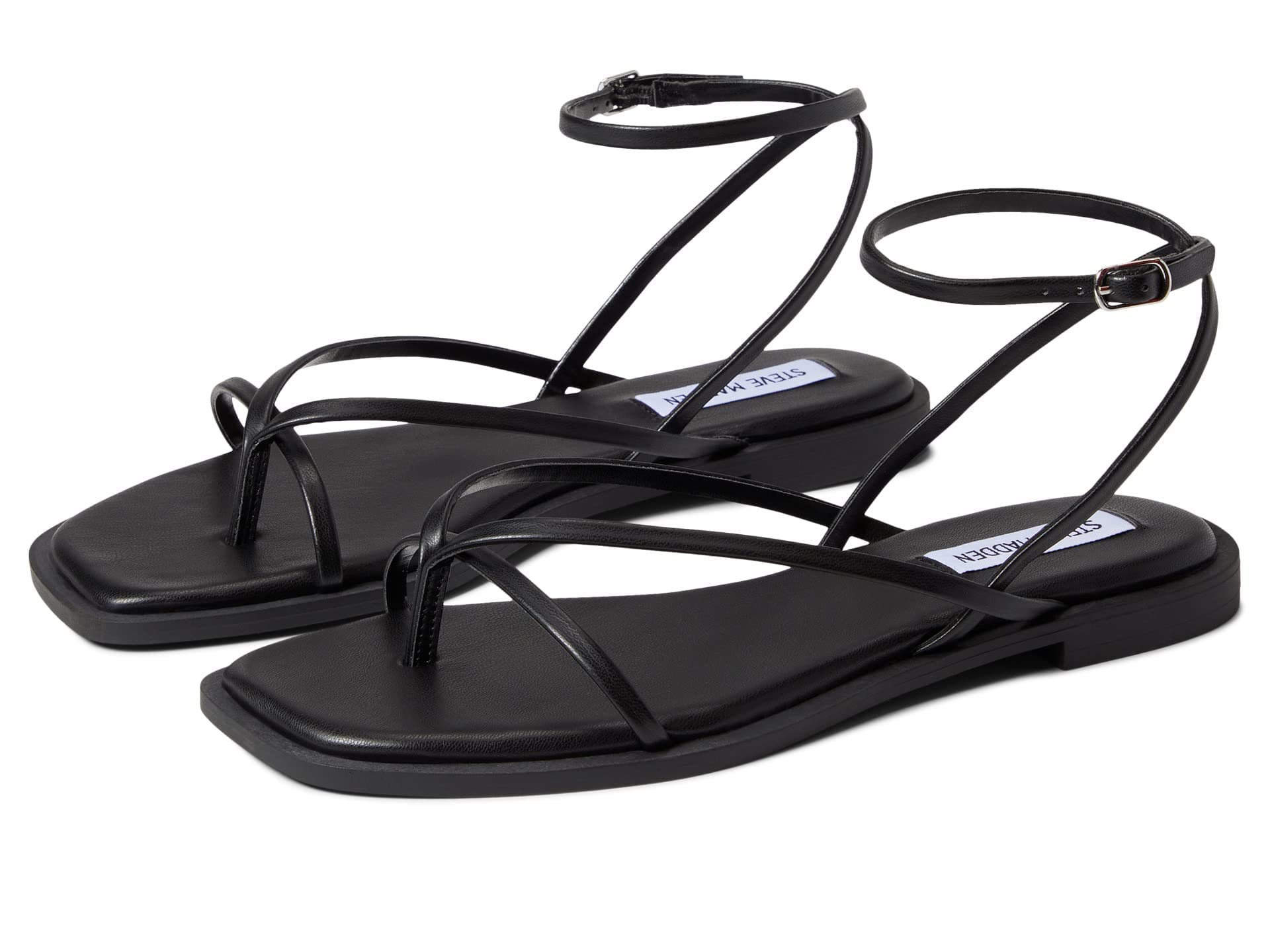 Steve Madden Women's Agree Sandal, Black, 6.5 UK