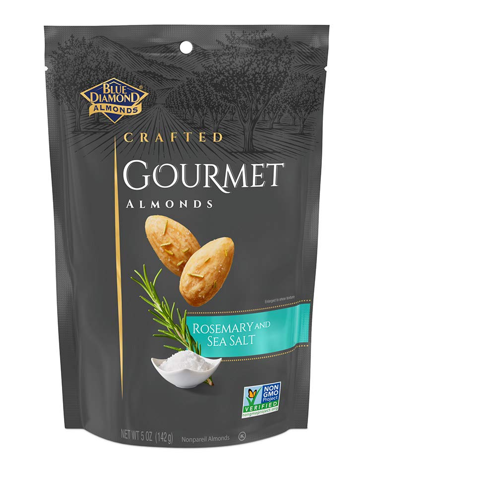 Blue Diamond Almonds, Gourmet Rosemary and Sea Salt, 5 Ounce