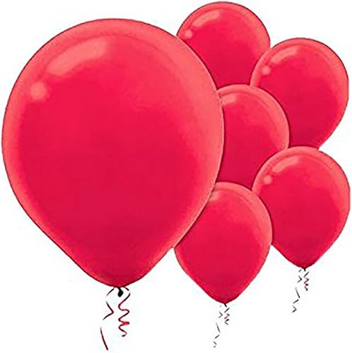 Globos redondos de látex de color rojo manzana, 24 pulgadas (paquete de 4), perfectos para cualquier evento