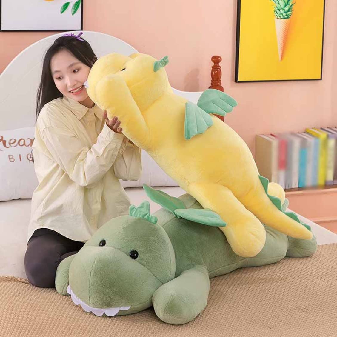 Amazon.co.jp: M．ASSOLATO 巨大 恐竜のぬいぐるみ 90cm