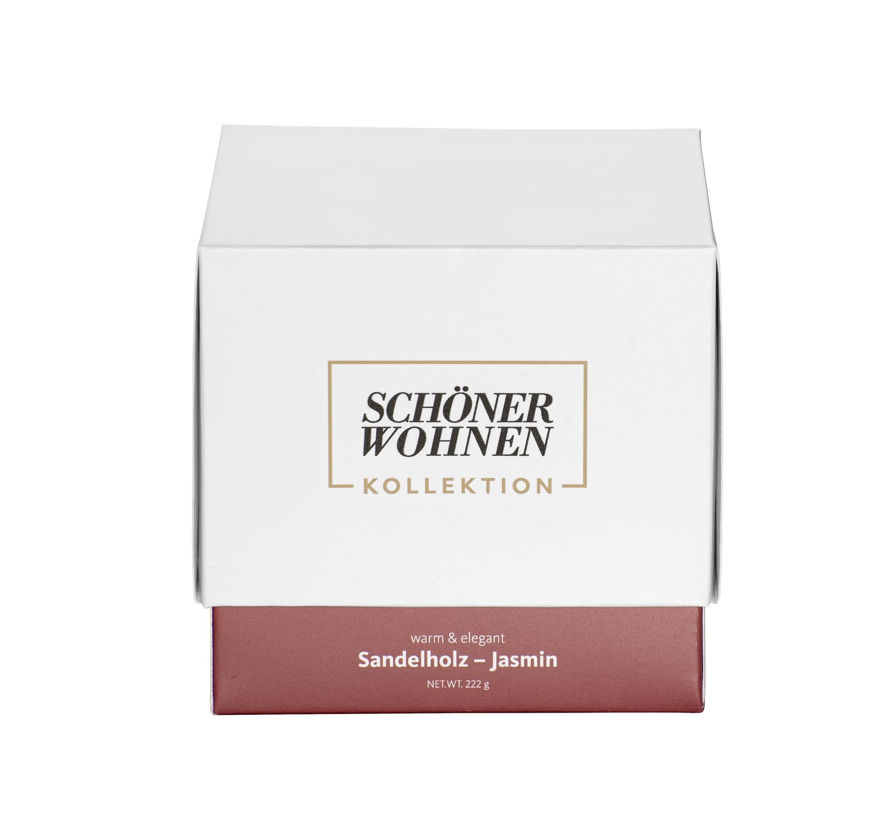 Schöner Wohnen Kollektion Duftkerze Mod. Sandalwood L, 2er Set Warmer, eleganter Duft Weiß