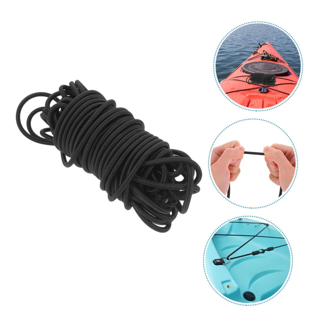 Uonlytech Cordon Élastique Rond Lacets Élastiques Cordon pour Chaussures Et Loisirs Créatifs