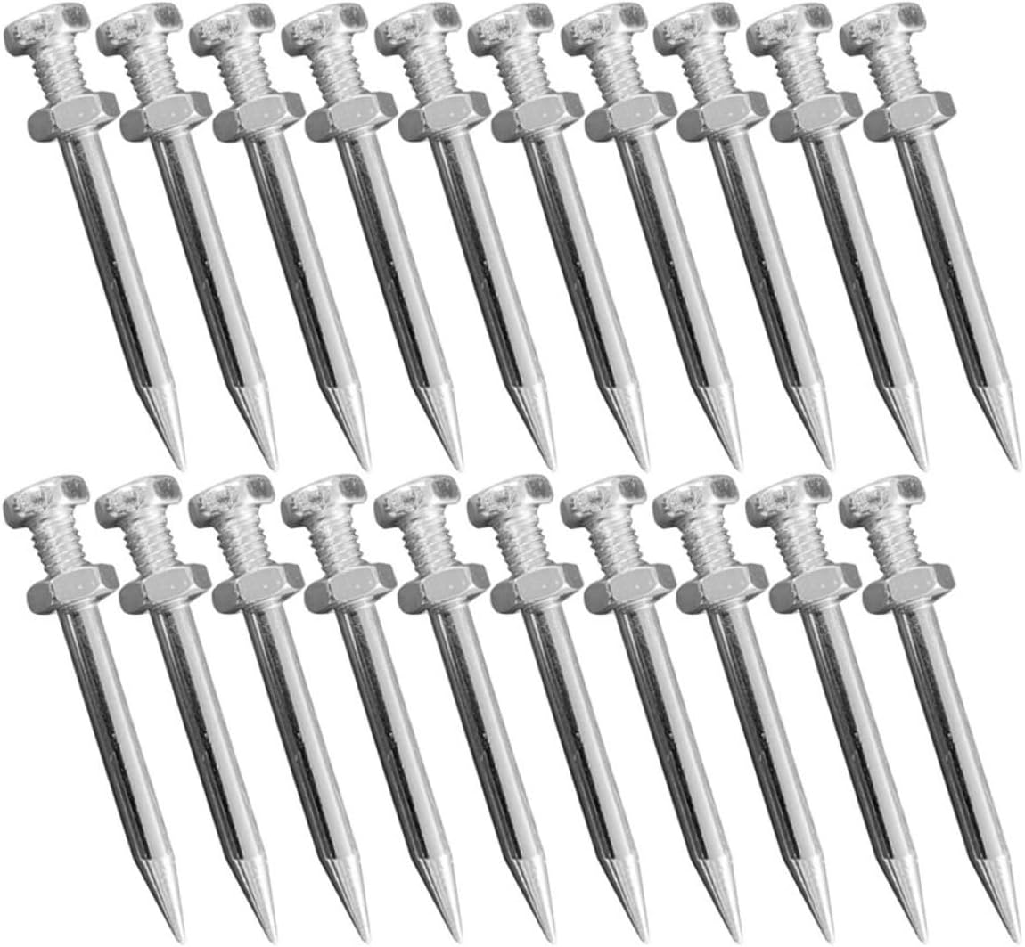 120pcs Aerator Shoes Pegs Replacement Lawn Aeration Tool Spikes Metal Stake for Aerator Shoes Spikes for Men