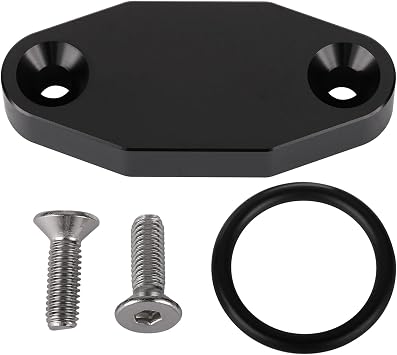 LS Oil Cooler Bypass Block-Off Plate for Gen III IV Series Engines LS1 LSX LS3 LQ4 LQ9 LR4 LS6 L33 LS2 LH6 L92 L76 L98 L9H L20 L94 LZ1 L99 L96 LC8 L77 Port Black