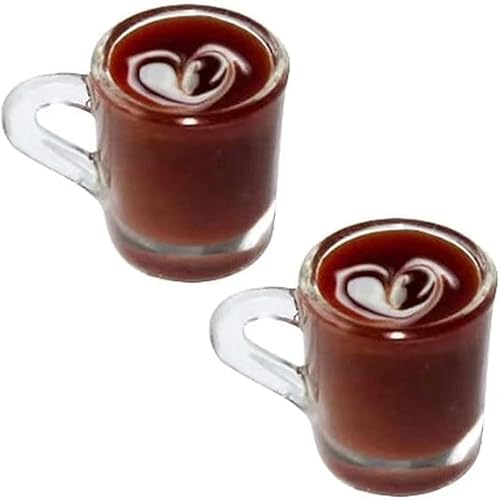 Tazas de café en miniatura, modelo de casa de muñecas, accesorios de casa de muñecas, regalos de cumpleaños de Navidad para niños, niñas, mujeres,