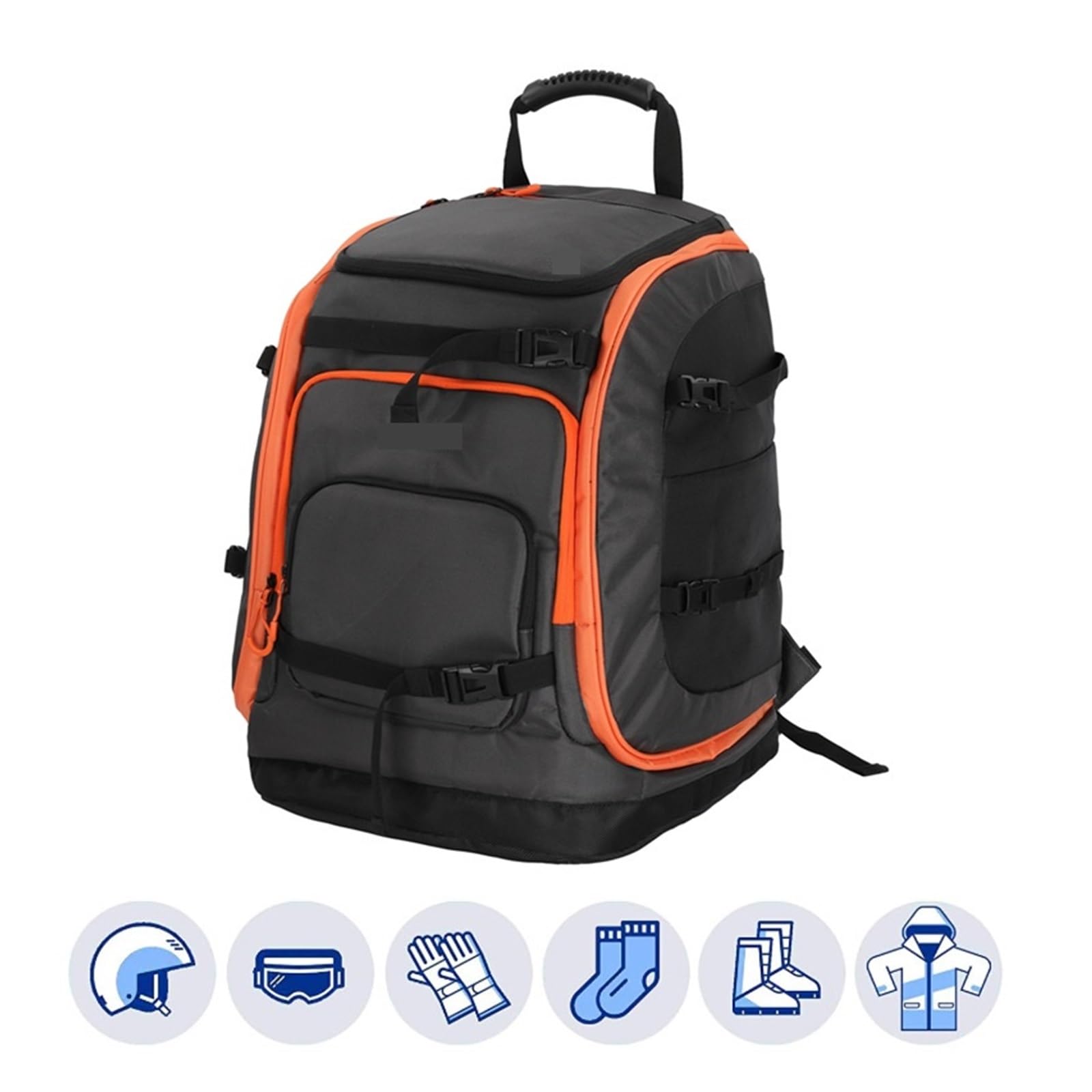 Skischuh-Tasche, 65 l, Skischuh-Reiserucksack for Skihelm, Schutzbrille, Handschuhe, Ski, Snowboard-Zubehör für Helm, Skischuhe, Skibrille, Handschuhe