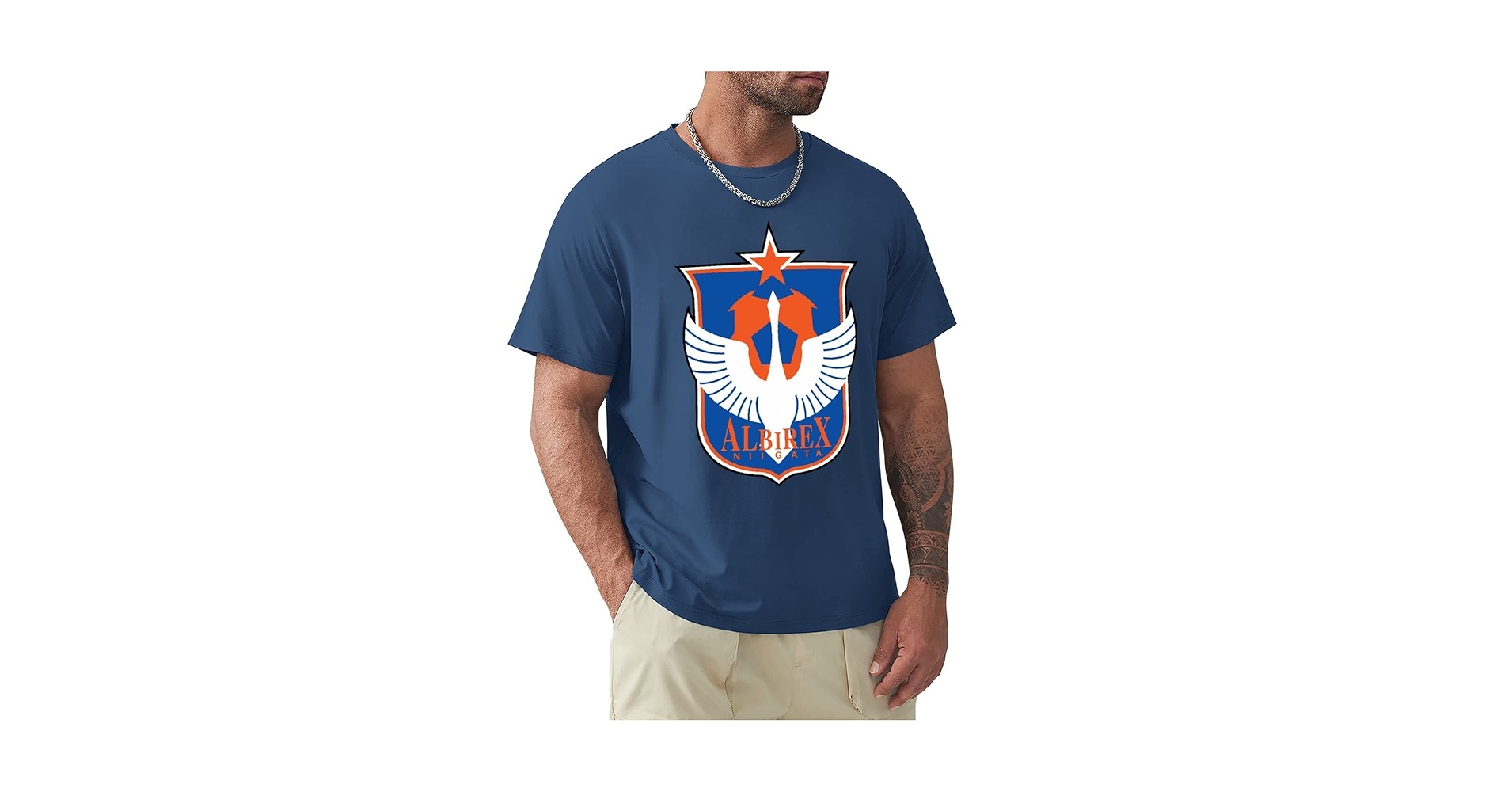 Amazon.co.jp: アルビレックス新潟 Tシャツ メンズ 半袖 無地