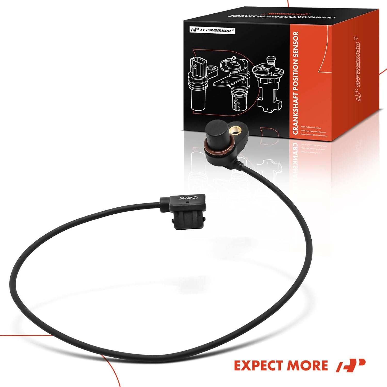 A-Premium Crankshaft Position Sensor Compatible With BMW E36 Series 318i 318is 318ti 1996-1999 Z3 1996-1998