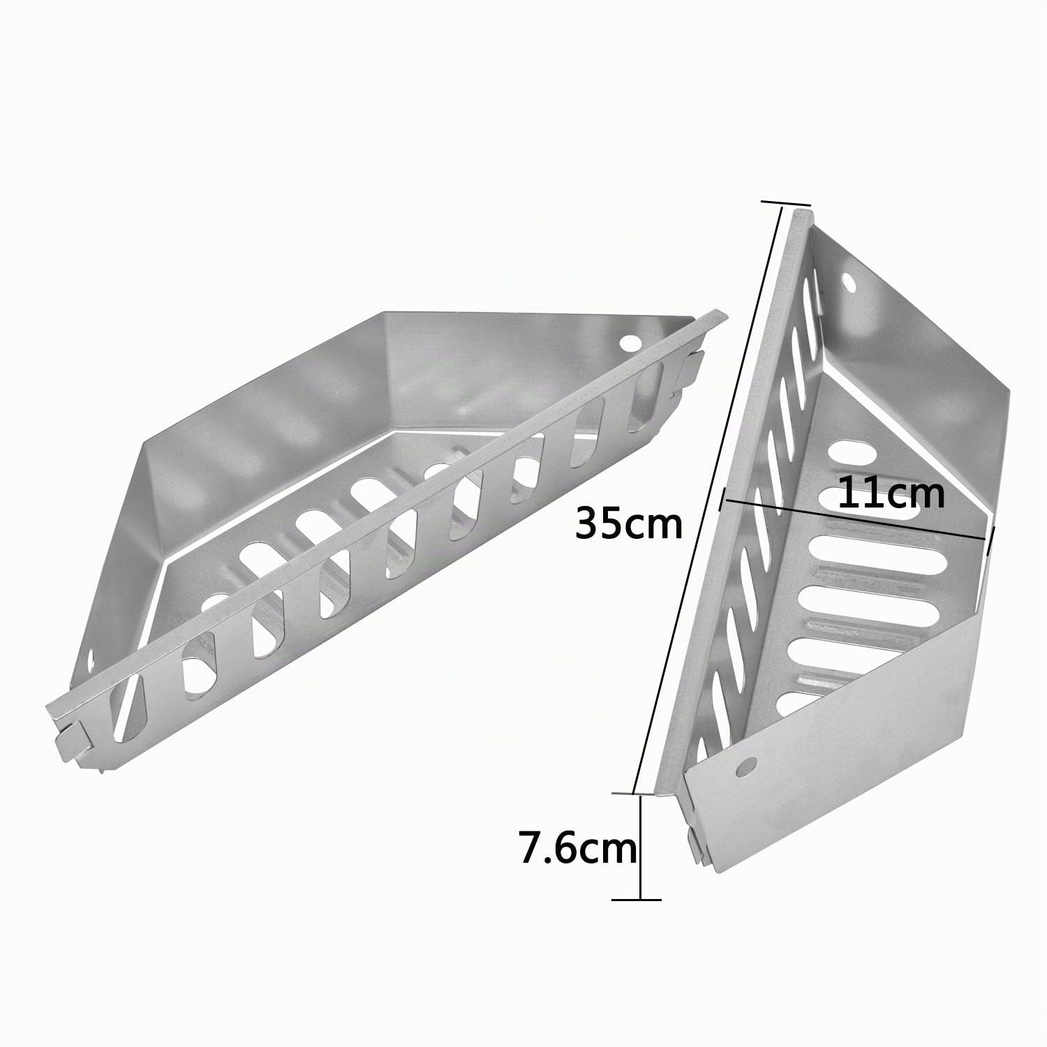 Onlyfire Cestas para Carbón, Calor Directo e indirecto para Grill hervidor de 57 cm / 47/67 cm,Briqueta de carbón de leña/Soporte de Combustible de carbón para Weber 7403,2 Piezas